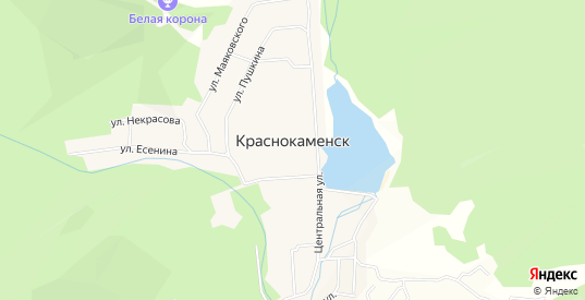 карта п. Краснокаменск.