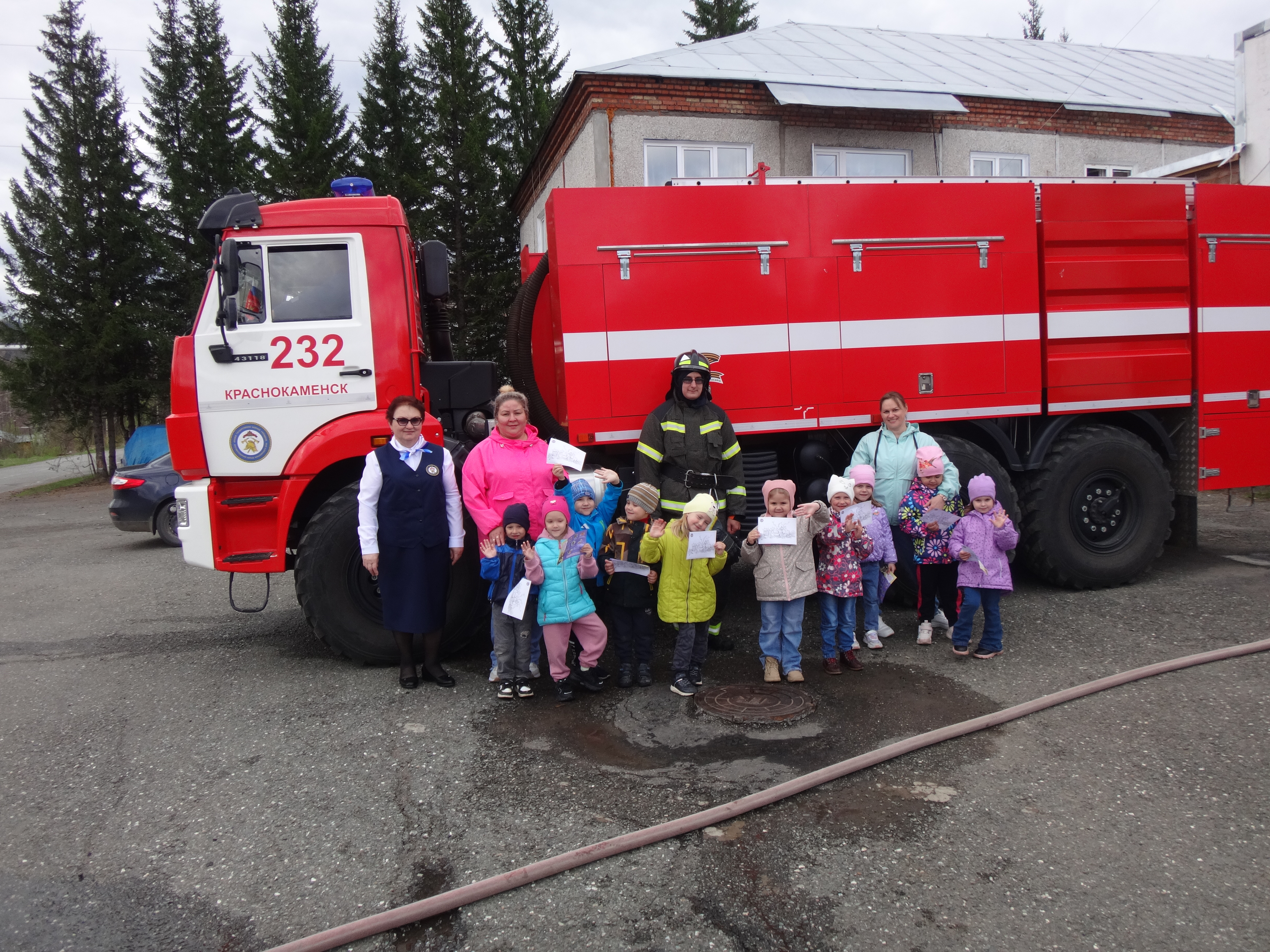 Экскурсия  в пожарную часть..