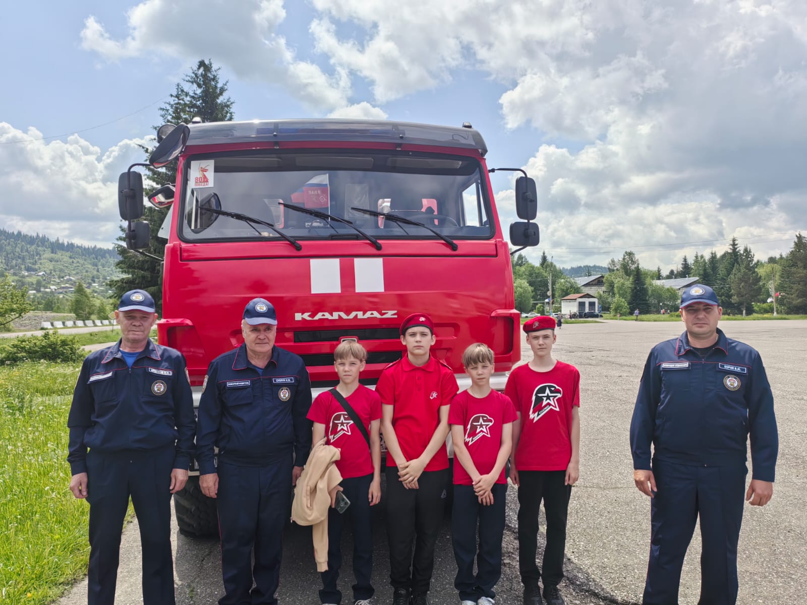 Награждение грамотами работников ПЧ-232 п. Краснокаменск.
